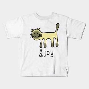 Cute Siamese Cat &joy Doodle Graphic Design Kids T-Shirt